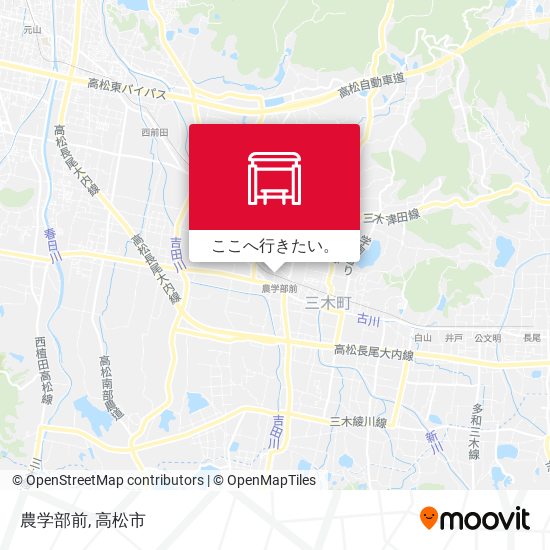 農学部前地図