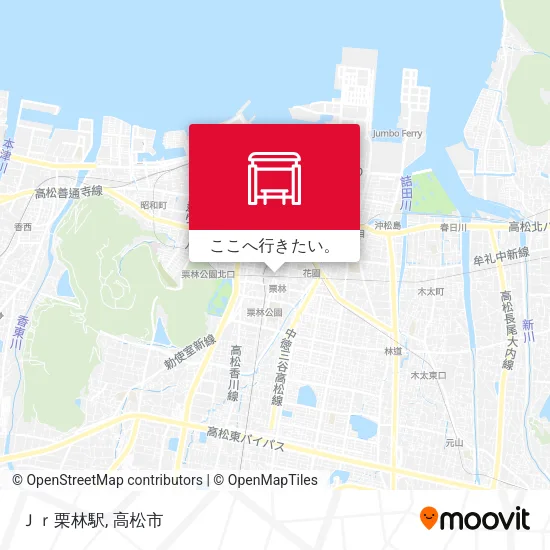 Ｊｒ栗林駅地図