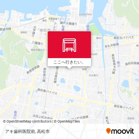 アキ歯科医院前地図