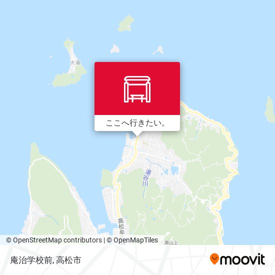 庵治学校前地図
