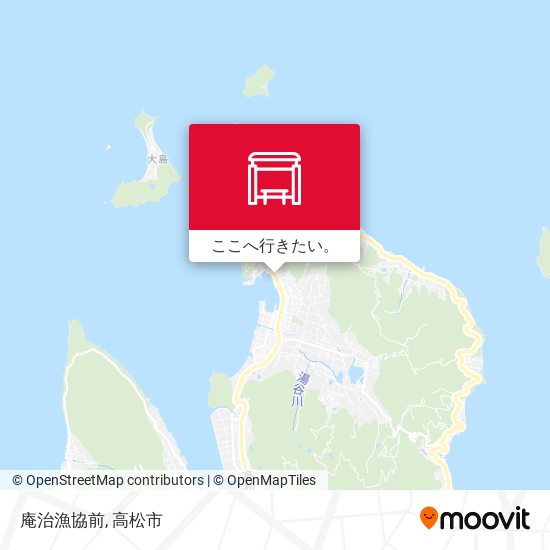 庵治漁協前地図
