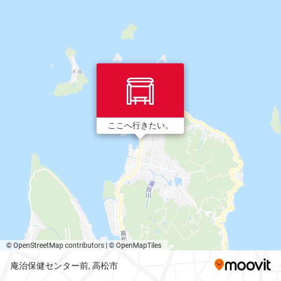 庵治保健センター前地図
