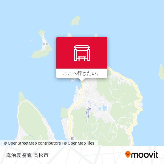 庵治農協前地図