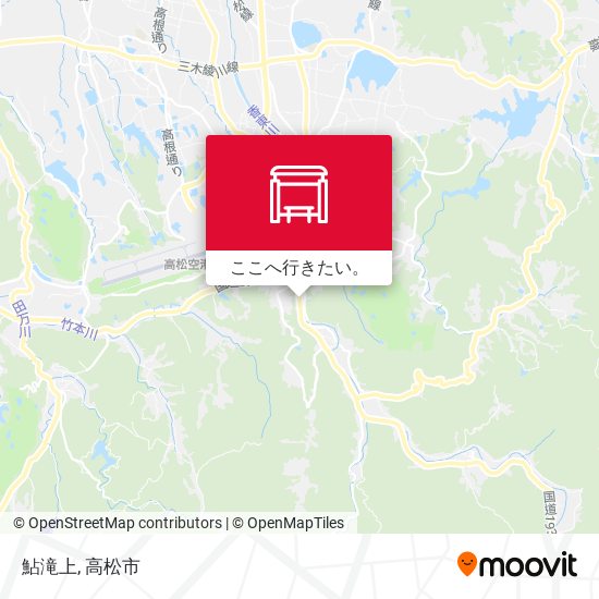 鮎滝上地図