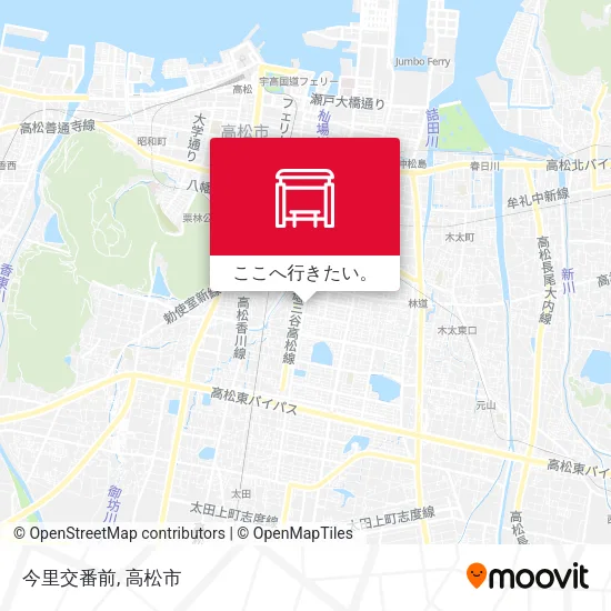 今里交番前地図