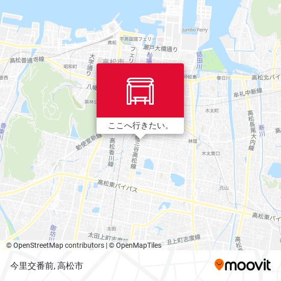 今里交番前地図