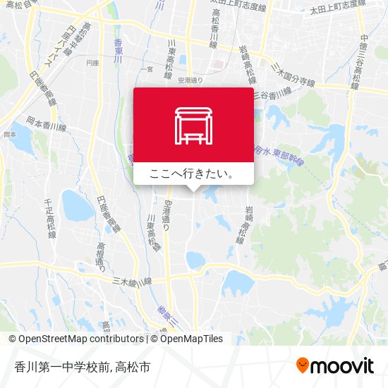 香川第一中学校前地図
