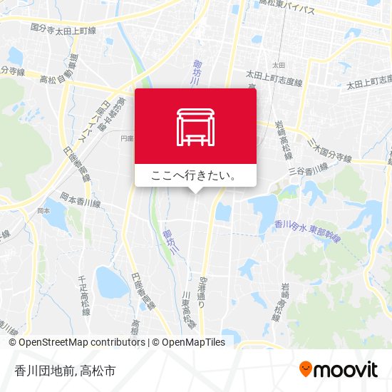 香川団地前地図