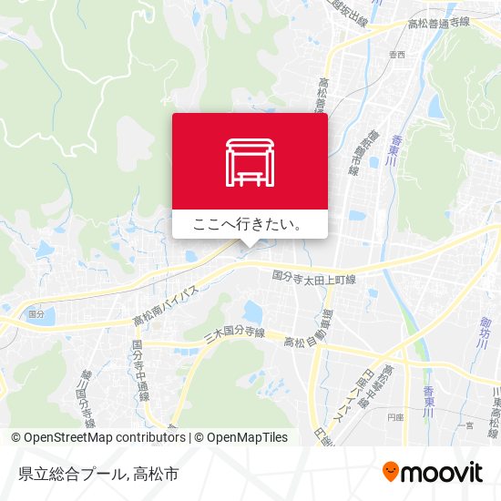 県立総合プール地図