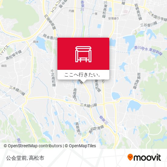 公会堂前地図