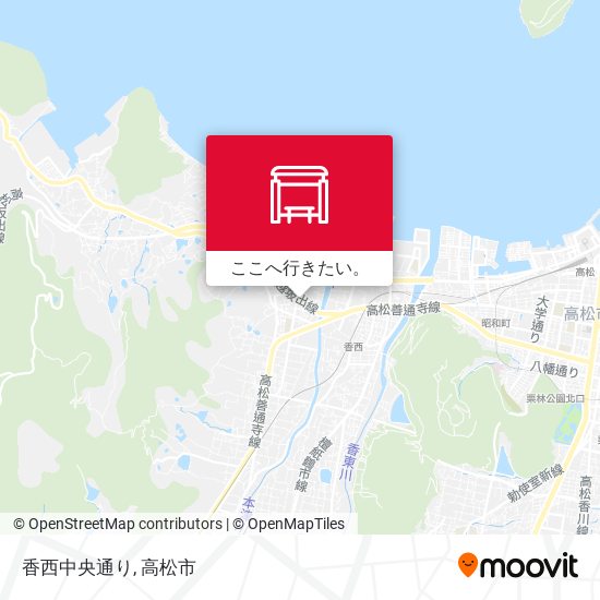 香西中央通り地図