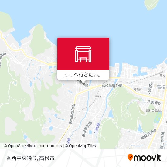 香西中央通り地図