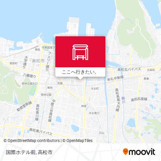 国際ホテル前地図