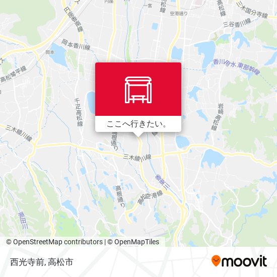 西光寺前地図