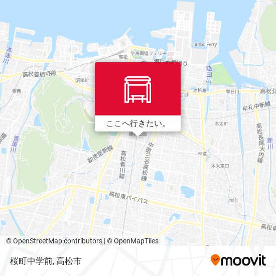 桜町中学前地図