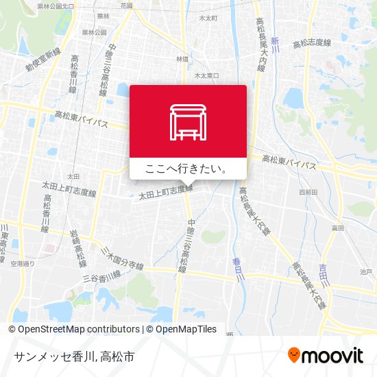 サンメッセ香川地図