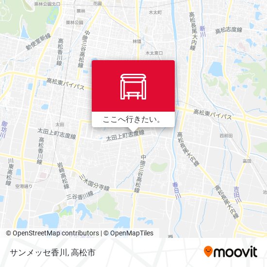 サンメッセ香川地図