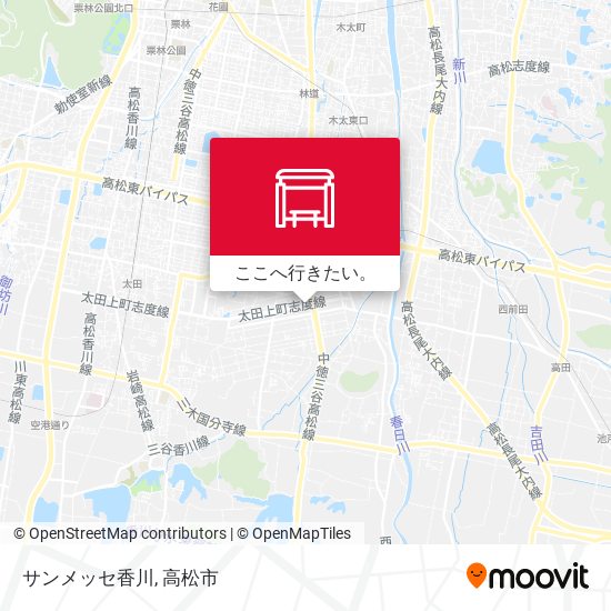 サンメッセ香川地図