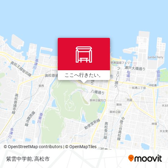 紫雲中学前地図