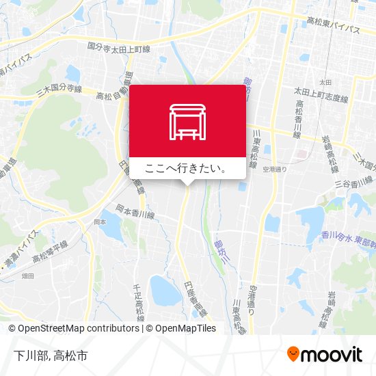 下川部地図