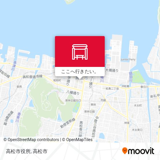 高松市役所地図