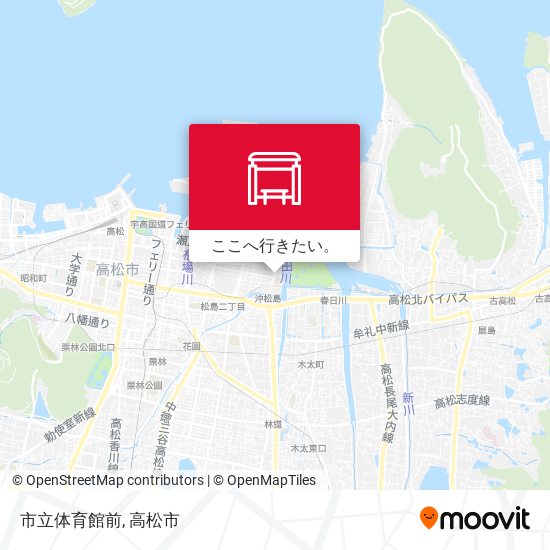市立体育館前地図