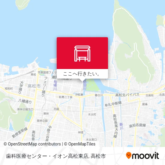歯科医療センター・イオン高松東店地図