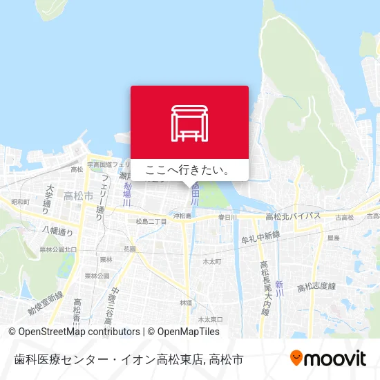 歯科医療センター・イオン高松東店地図
