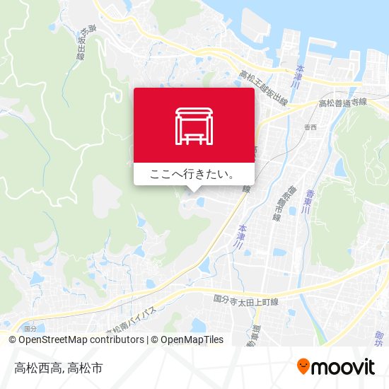 高松西高地図