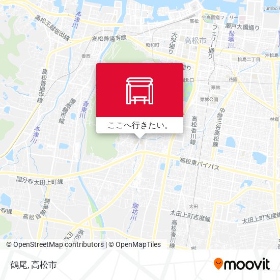 鶴尾地図