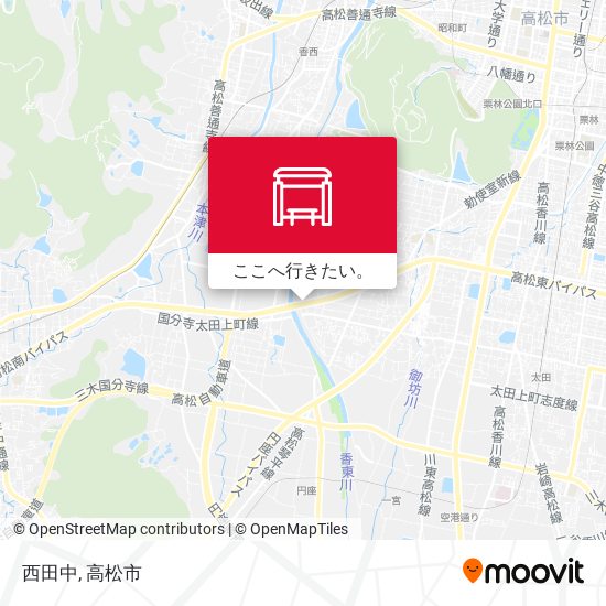 西田中地図