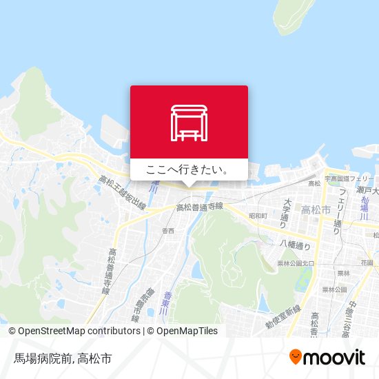 馬場病院前地図