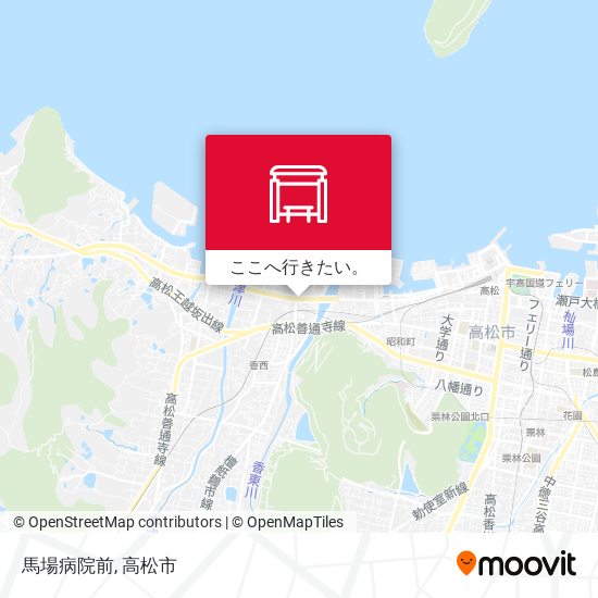 馬場病院前地図