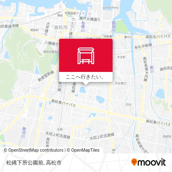 松縄下所公園前地図