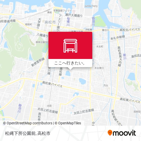 松縄下所公園前地図