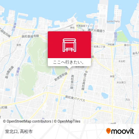 室北口地図