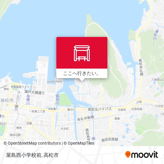 屋島西小学校前地図