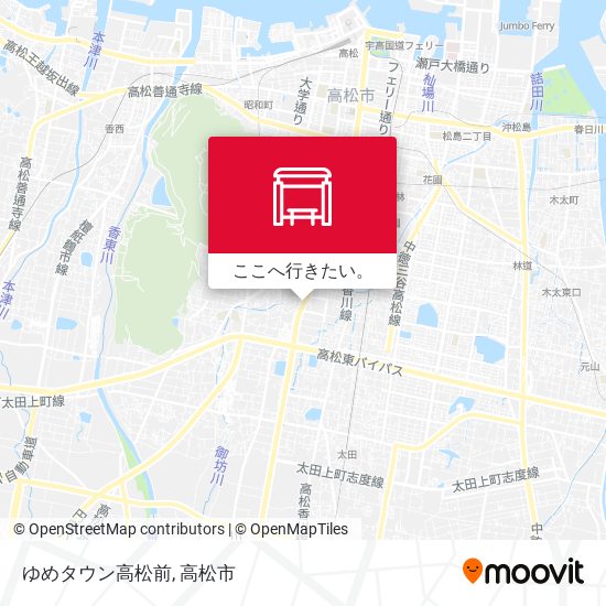 ゆめタウン高松前地図