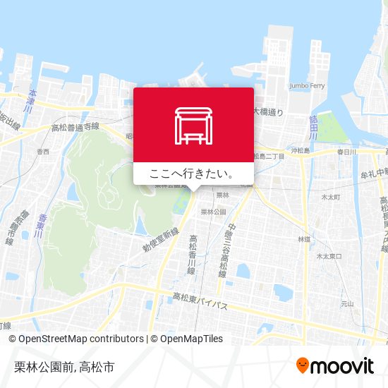 栗林公園前地図