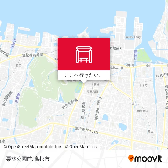 栗林公園前地図
