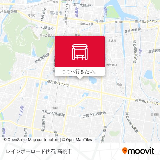 レインボーロード伏石地図