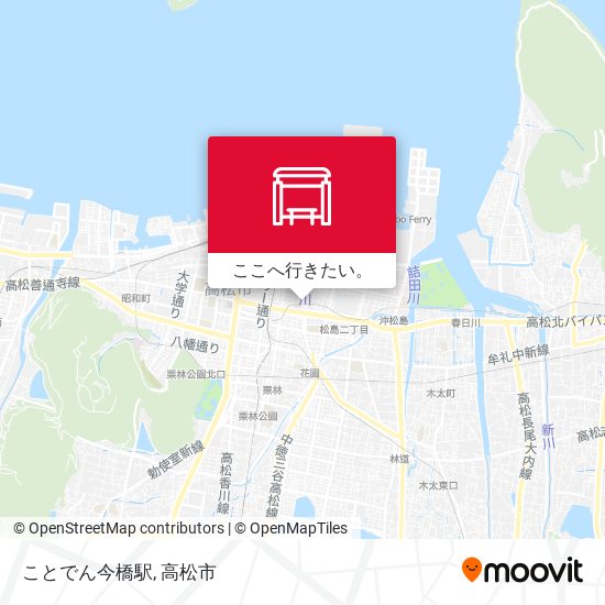 ことでん今橋駅地図