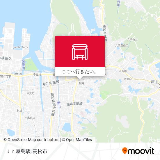 Ｊｒ屋島駅地図