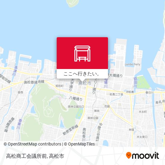 高松商工会議所前地図