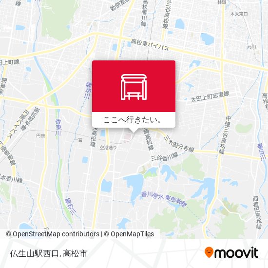 仏生山駅西口地図