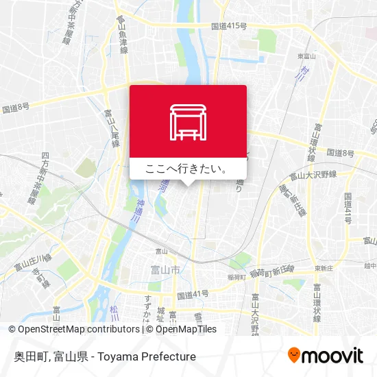 奥田町地図