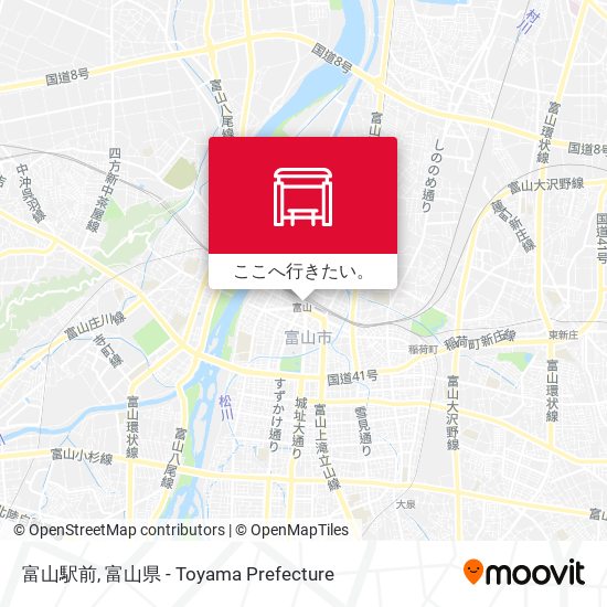 富山駅前地図