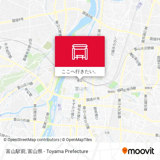 富山駅前地図