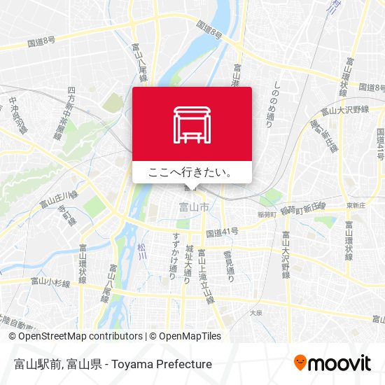富山駅前地図