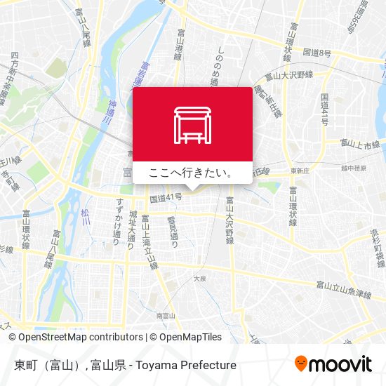 東町（富山）地図